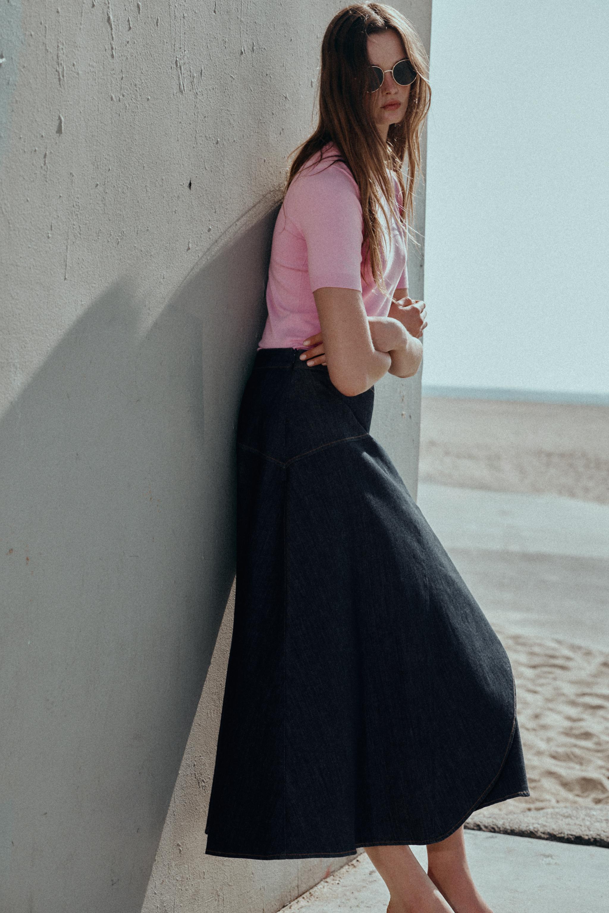 SHORT SLEEVE BASIC KNIT JUMPER